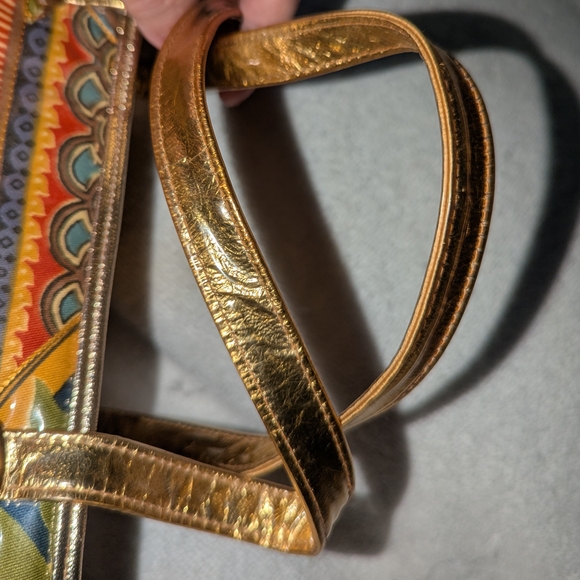 Vintage Delill Quilted Persian Scene Tote Bag . - Picture 7 of 11